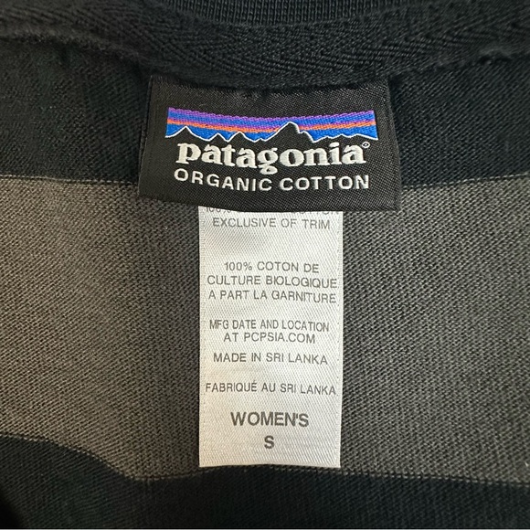 Patagonia Worn Wear W's 3/4-Sleeved Sender Stripe Shirt Dress Small - Picture 9 of 9